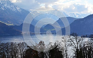 Landscape with Lucerne lake
