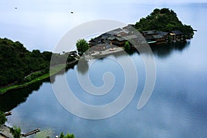 Landscape of Lugu Lake