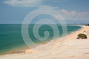 The landscape of Magaruque island. Bazaruto archipelago. Inhambane province. Mozambique