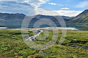 Landscape of Mageroya Island, Norway