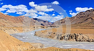 Landscape of Manali-Leh highway, Jammu & Kashmir, India photo