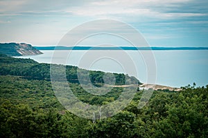 Landscape of the Manitou Islands from Sleeping Bear Dunes National Lakeshore