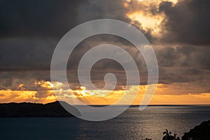 Landscape in Manuel Antonio Beach Costa Rica beach sunset sky