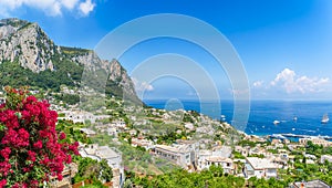 Landscape with Marina Grande in Capri Island, Italy