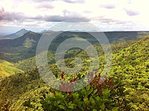 landscape of Mauritius island