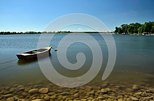 Landscape of mazurian lake