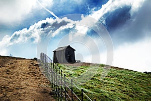 Landscape meadow Cloud sky farm grass nature view