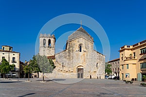 Landscape medieval village Besalu, Catalonia, Spain.