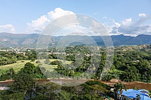 Landscape of Melgar in Tolima department. Sumapaz River Valley near the mouth of the Magdalena River. Colombia photo