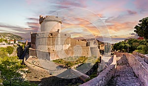 Landscape with Minceta Tower , Dubrovnik, Croatia