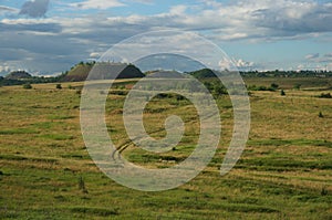 Landscape with mine waste heaps