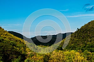 Landscape mist at Kaeng Krachan Dam