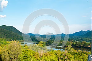 Landscape mist at Kaeng Krachan Dam