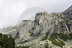 Landscape of Mlynicka Valley. Tatra Mountains. Slovakia