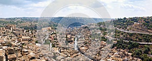 Landscape of Modica, Sicily, Italy