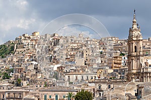 Landscape of Modica, Sicily, Italy
