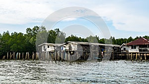 Landscape of Moken village at Thailand photo