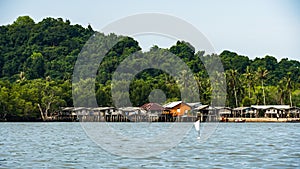 Landscape of Moken village at Thailand photo