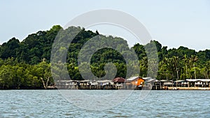 Landscape of Moken village at Thailand photo