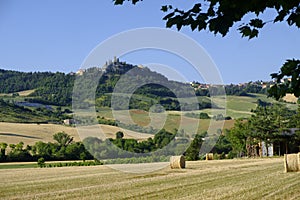 Landscape in Montefeltro near Urbania Marches, Italy