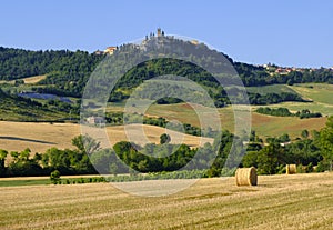 Landscape in Montefeltro near Urbania Marches, Italy