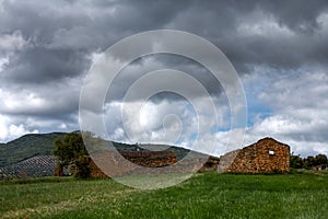 Landscape in the Montes de Toledo, Castilla La Mancha, Spain