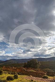 Landscape in the Montes de Toledo, Castilla La Mancha, Spain photo