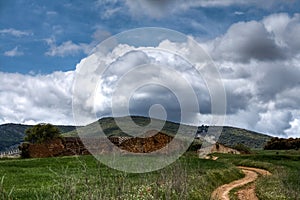 Landscape in the Montes de Toledo, Castilla La Mancha, Spain photo