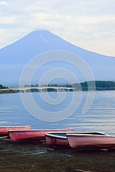 Landscape of Mount Fuji in Japan