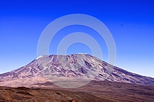 landscape of Mount Kilimanjaro - the roof of Africa in Tanzania.