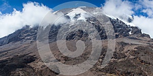 Landscape of Mount Kilimanjaro on a sunny day