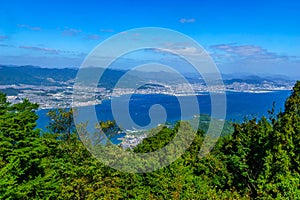 Landscape from Mount Misen, in Miyajima