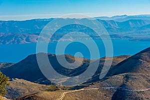 Landscape of Mount Pantokrator at Corfu, Greece