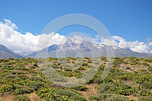 The landscape of Mount Sabalan Volcano , Iran