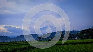 Landscape of mount slamet, central java , Indonesia