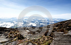 Landscape of mountain, Blue skies and clouds