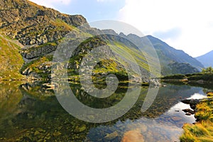 Landscape with mountain lake