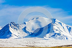 Landscape of mountain on Qinghai Plateau,China.