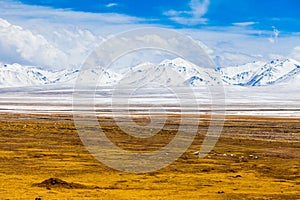 Landscape of mountain on Qinghai Plateau,China.