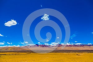 Landscape of mountain on Qinghai Plateau,China.