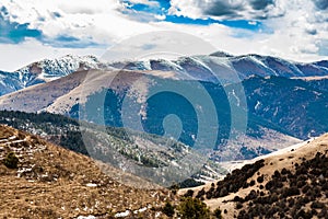 Landscape of mountain on Qinghai Plateau,China.