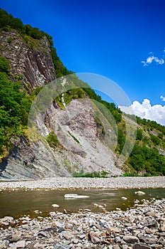 Landscape mountain river