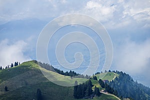 Landscape of the mountain in Switzerland