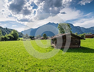 The landscape of mountain in Tyrol, Austria