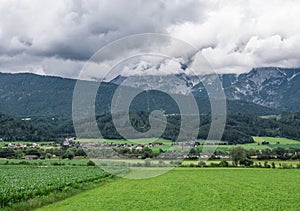 The landscape of mountain in Tyrol, Austria