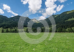 The landscape of mountain in Tyrol, Bavaria