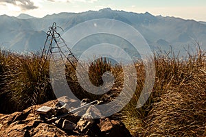 Landscape mountain view from Pico TrÃÂªs Estados 3 states border summit photo