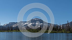 Landscape Mountain Views of Waterton National Park in Summer
