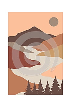 Landscape Mountain Wall Art Decoration