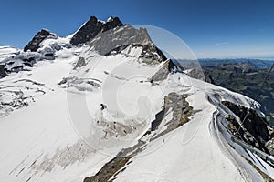 Landscape of the mountains alps